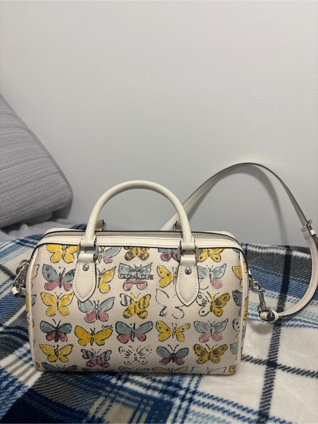 Coach Butterfly Print Handbag