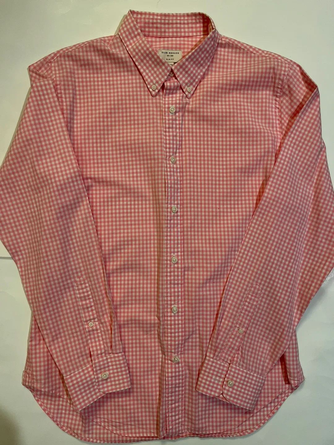 Club Monaco Slim Fit Gingham Shirt