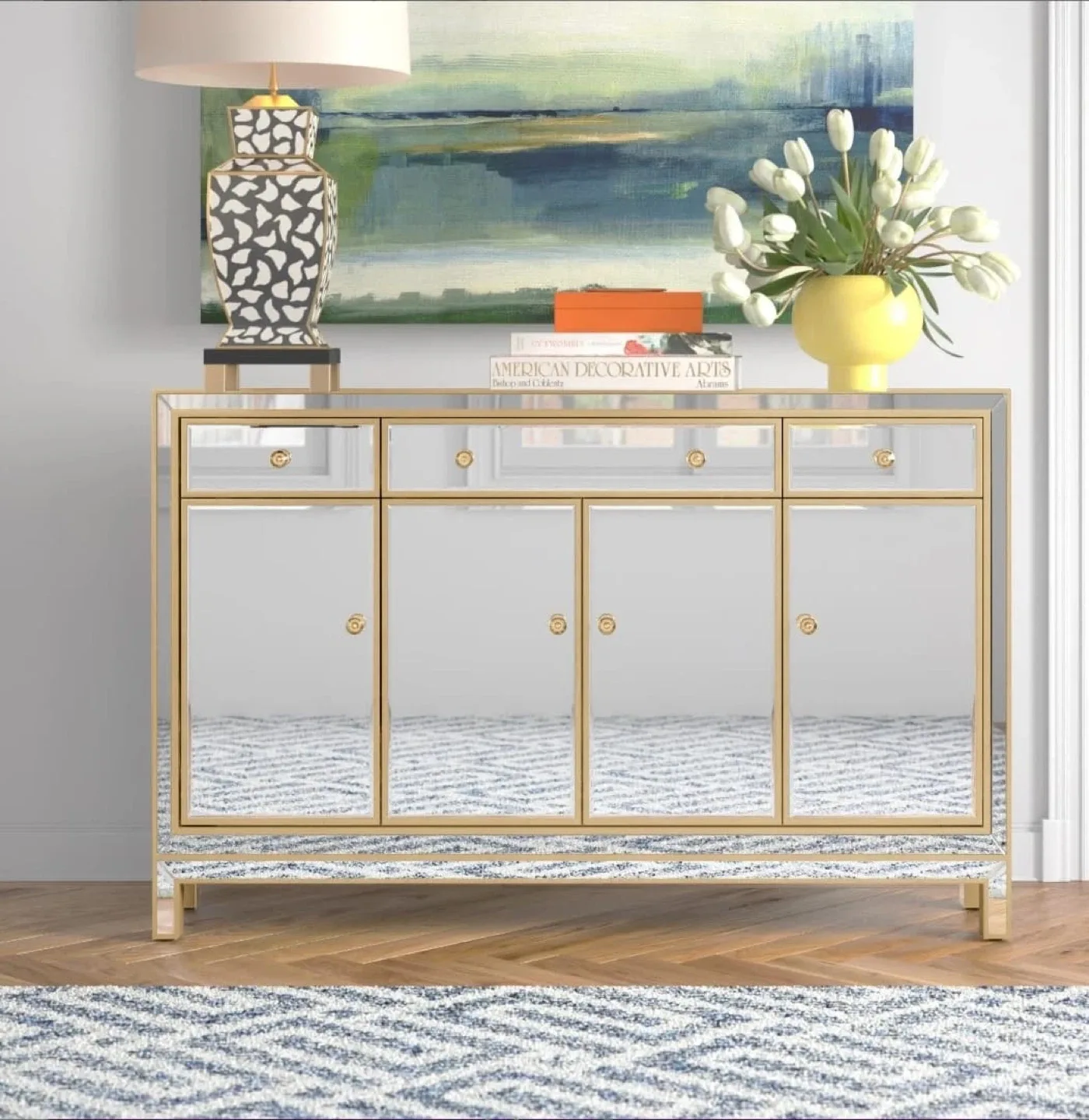 Etta Avenue Bronx 3 Drawer Credenza