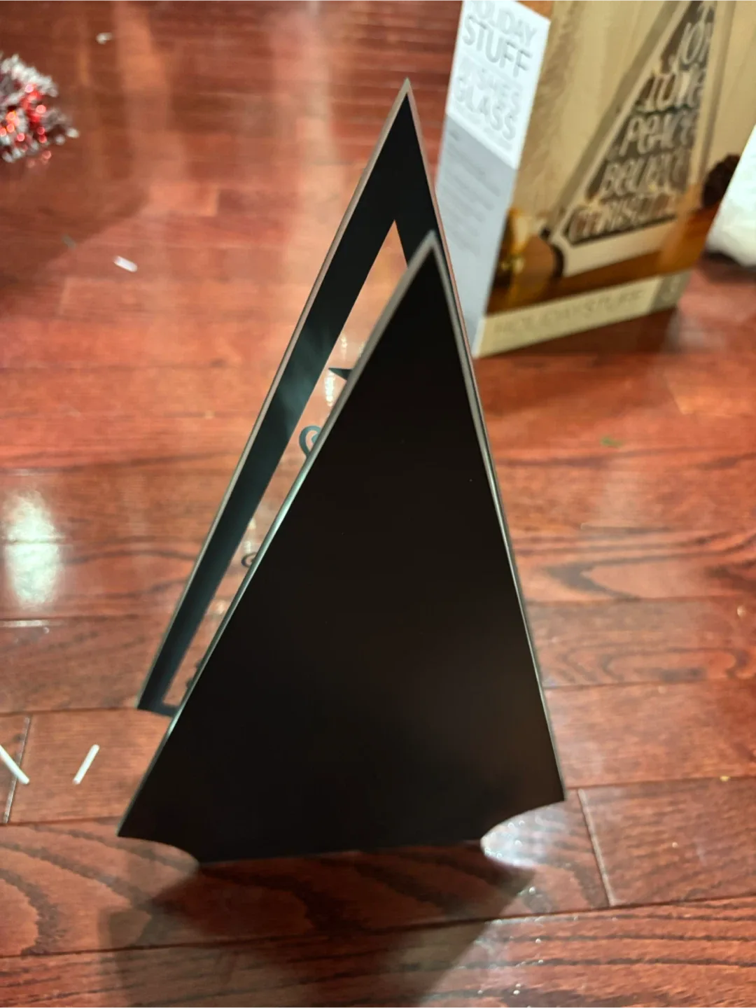 Holiday Stuff Wishes Glass Tealight Holder image indicator(5)