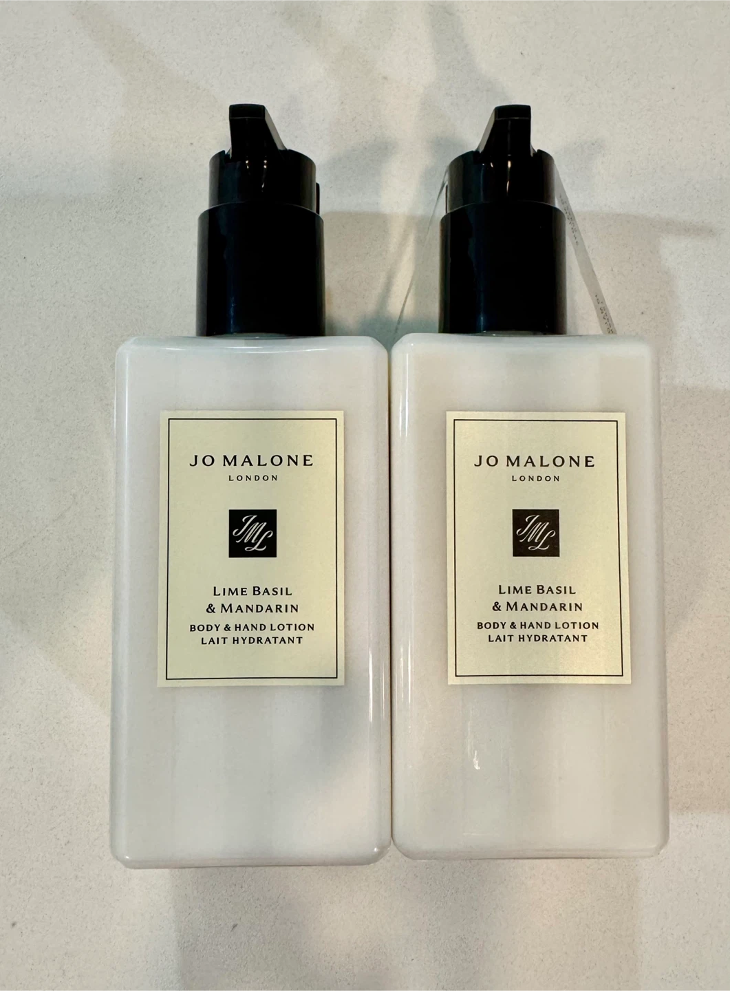 2 Bottles Set_Jo Malone Lime Basil & Mandarin Body & Hand Lotion