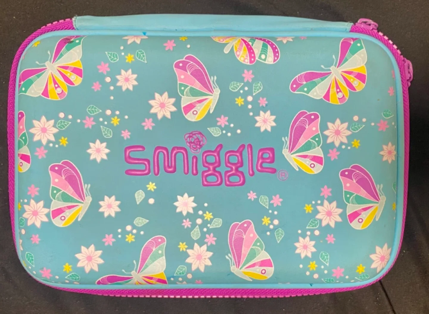 Smiggle Butterfly Print Pencil Case