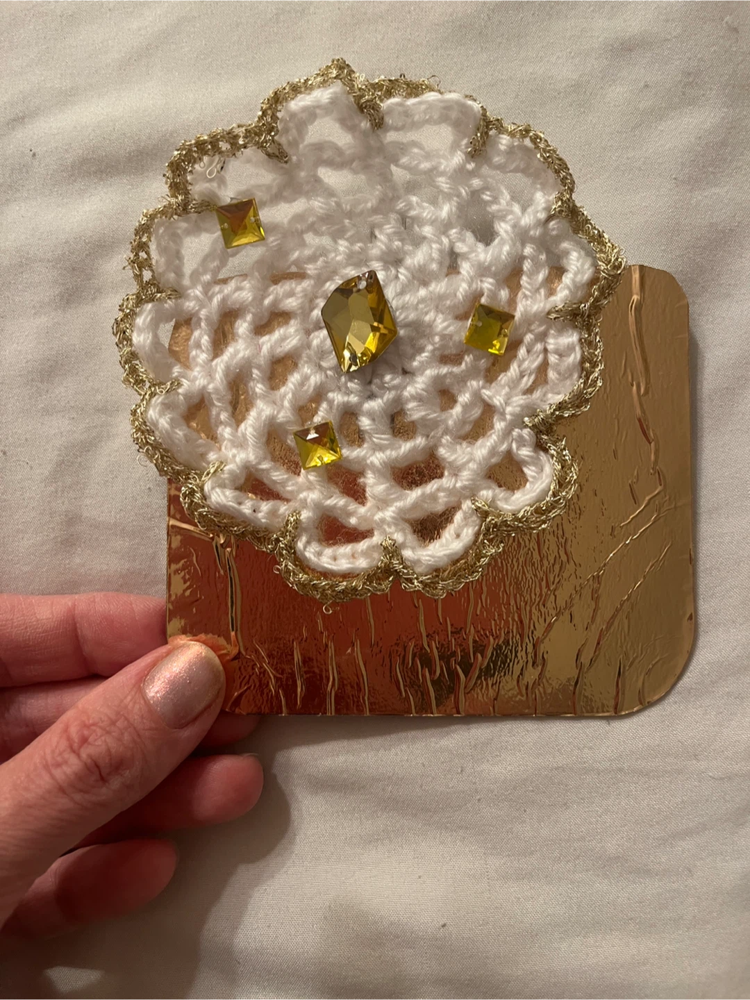Handmade Crochet Flower Hair Clip - photo 5