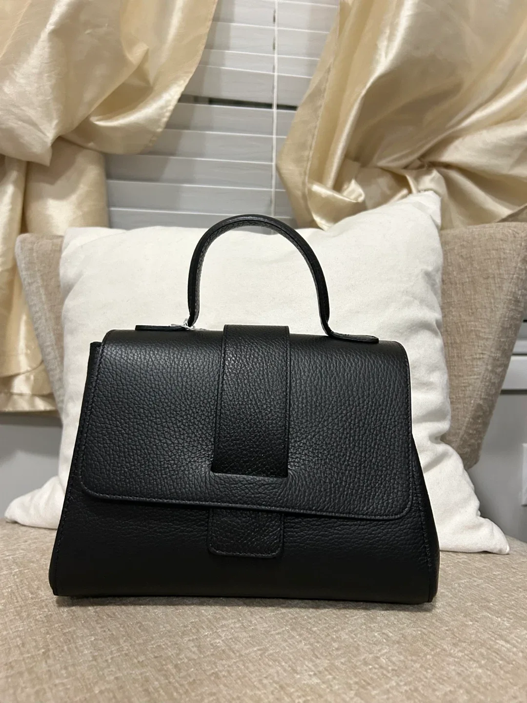 Black Leather Handbag