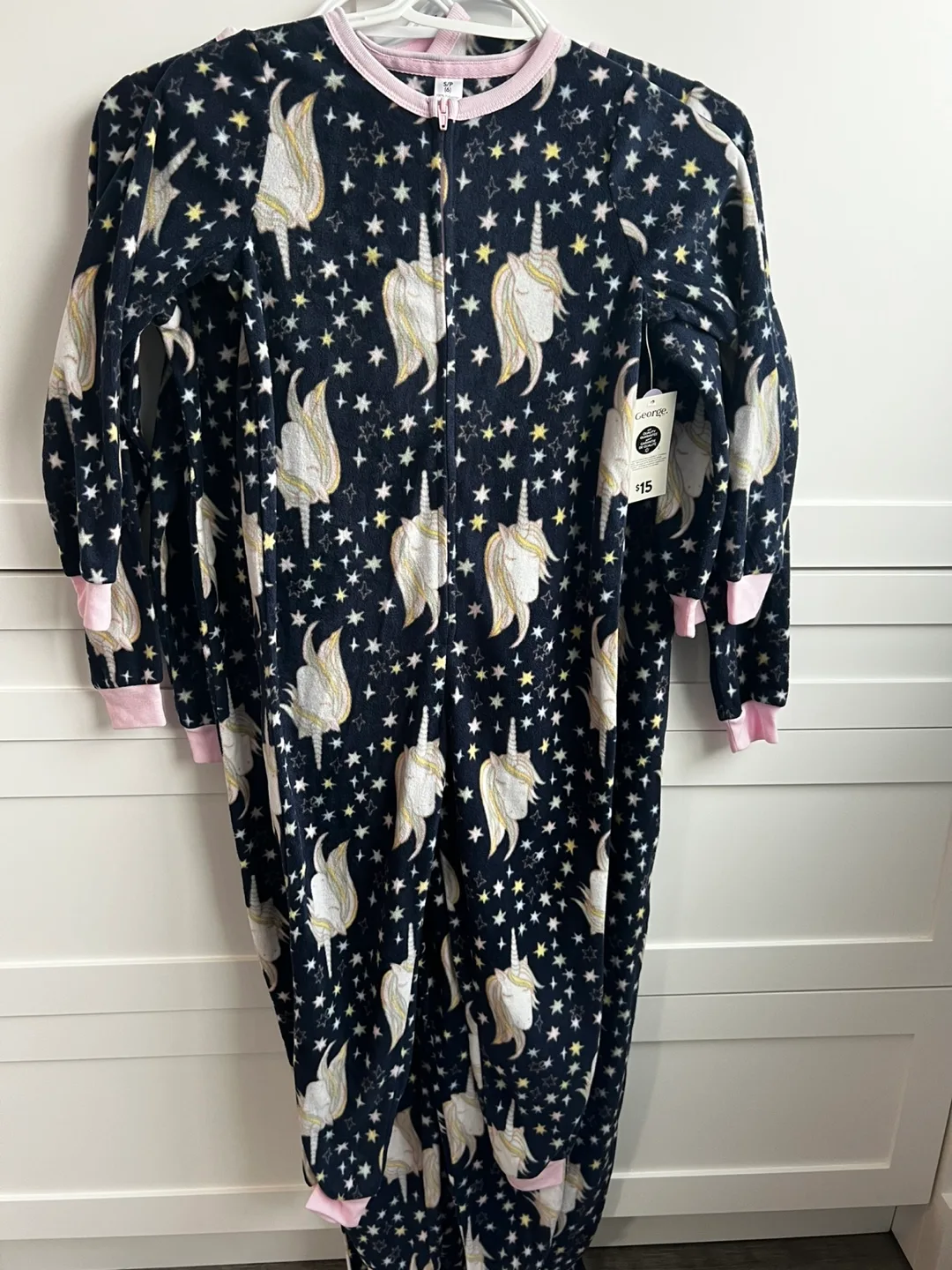 New George Kids Unicorn Sleeper Pajamas