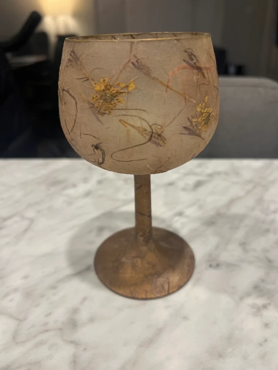 Peace and Comfort Handmade Candle Holder