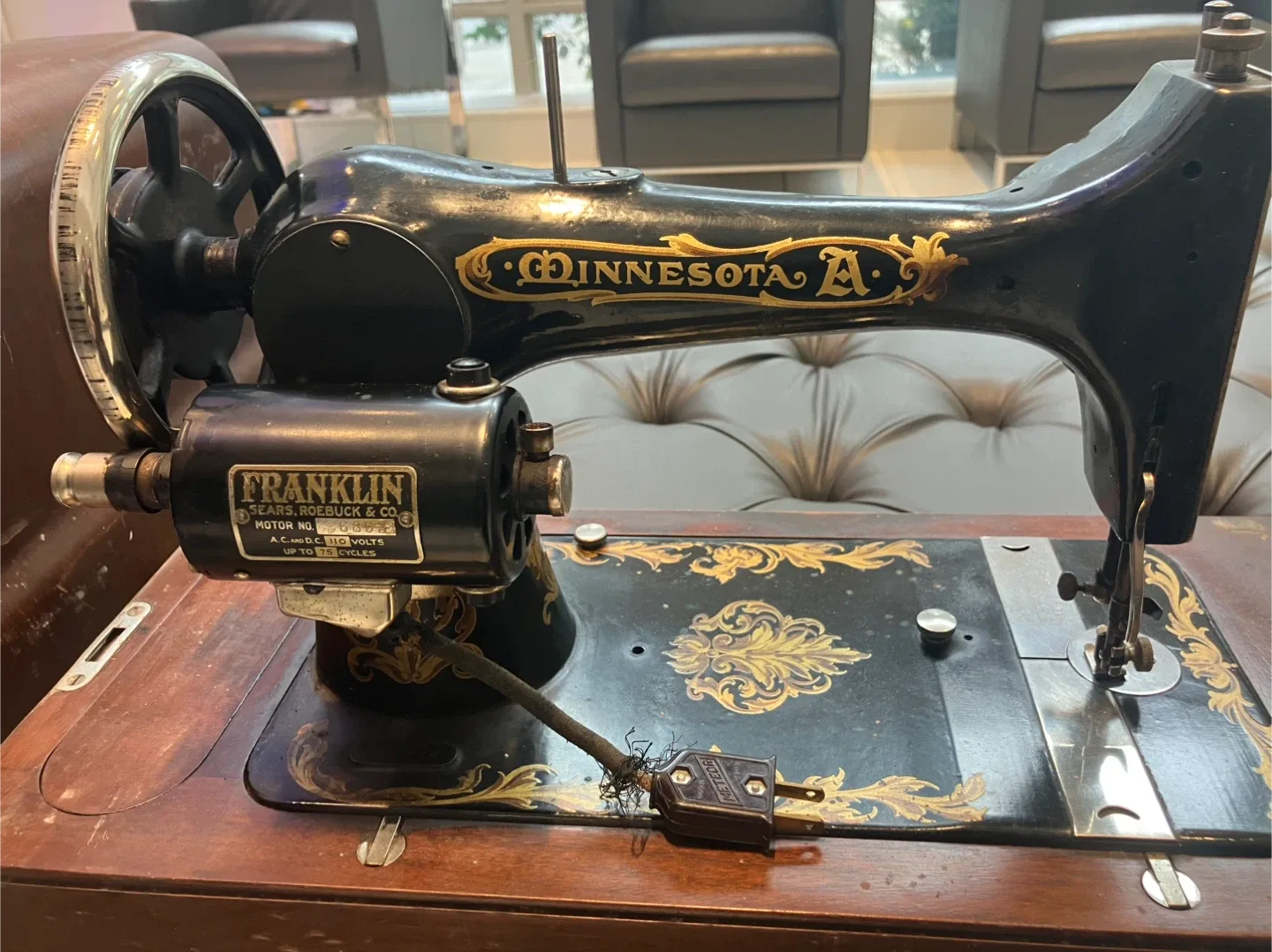 Vintage Minnesota A Sewing Machine with Franklin Motor
