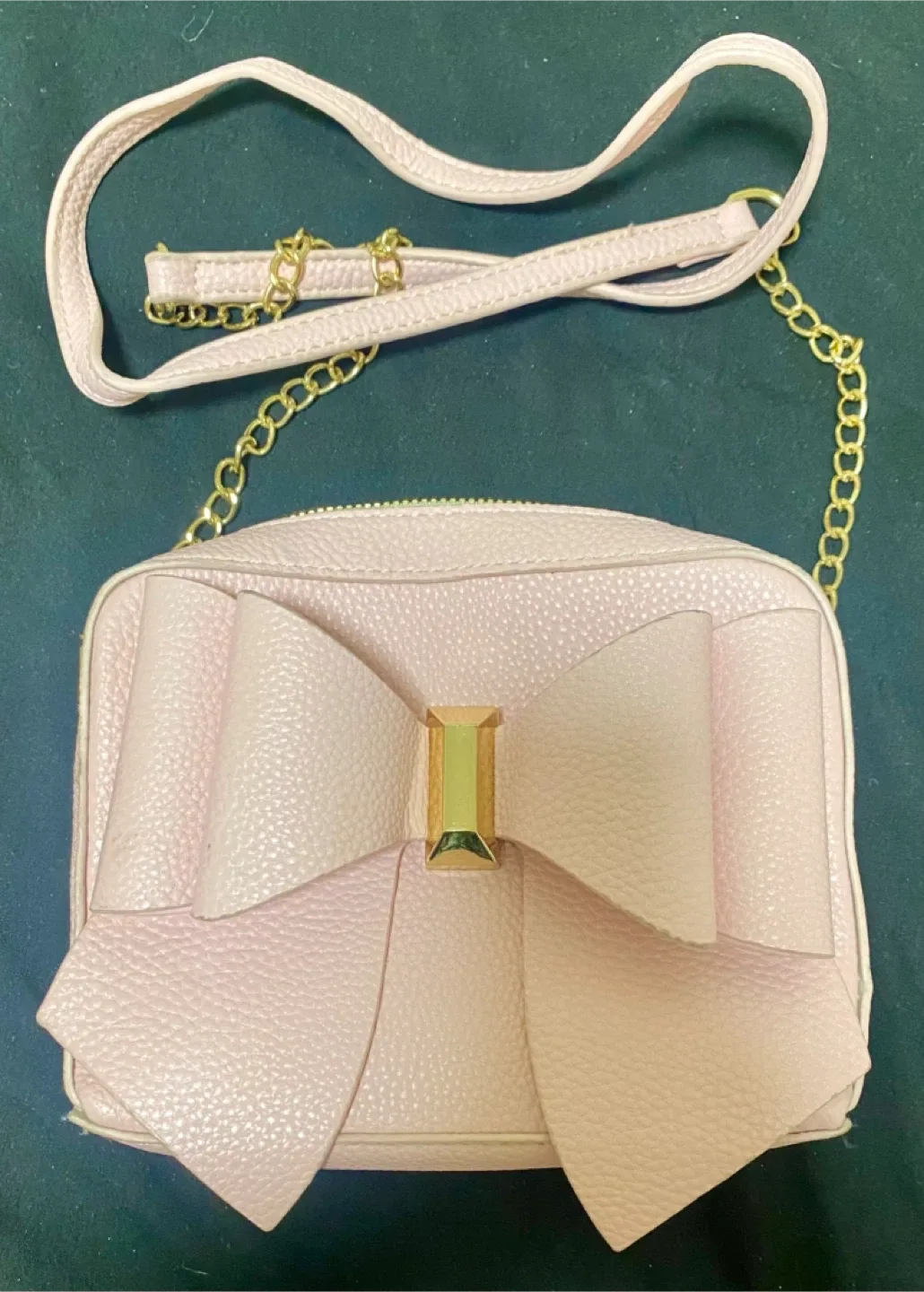 Crossi Pink Bow Crossbody Bag