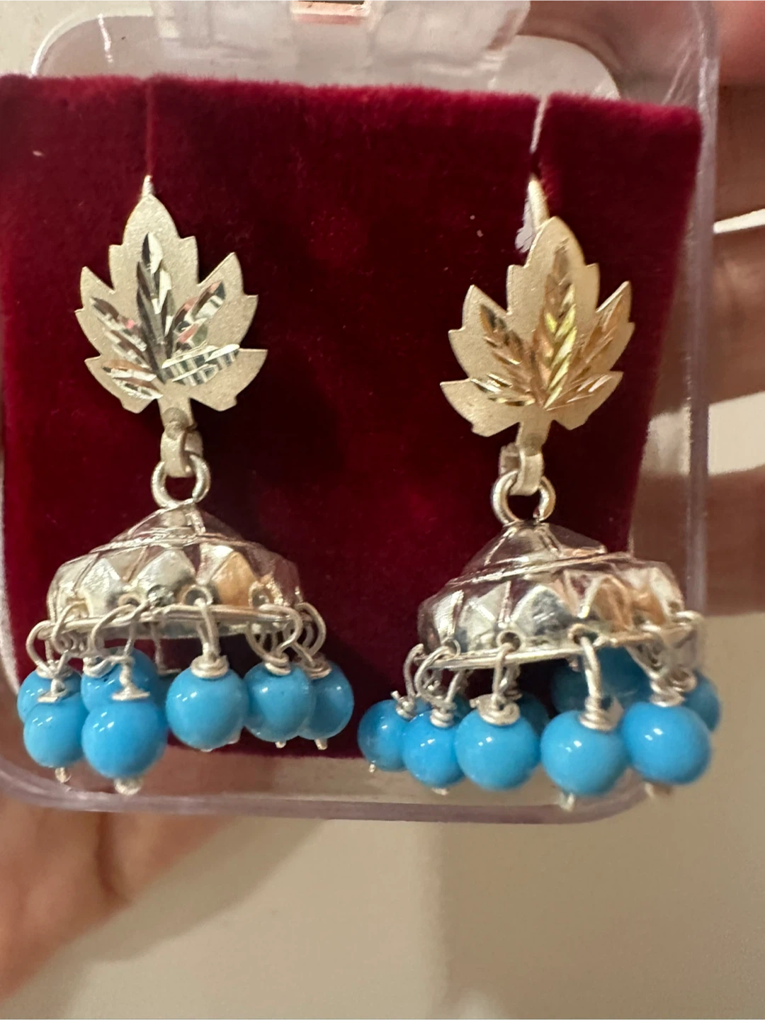 Maple Leaf Jhumka Earrings - photo 5