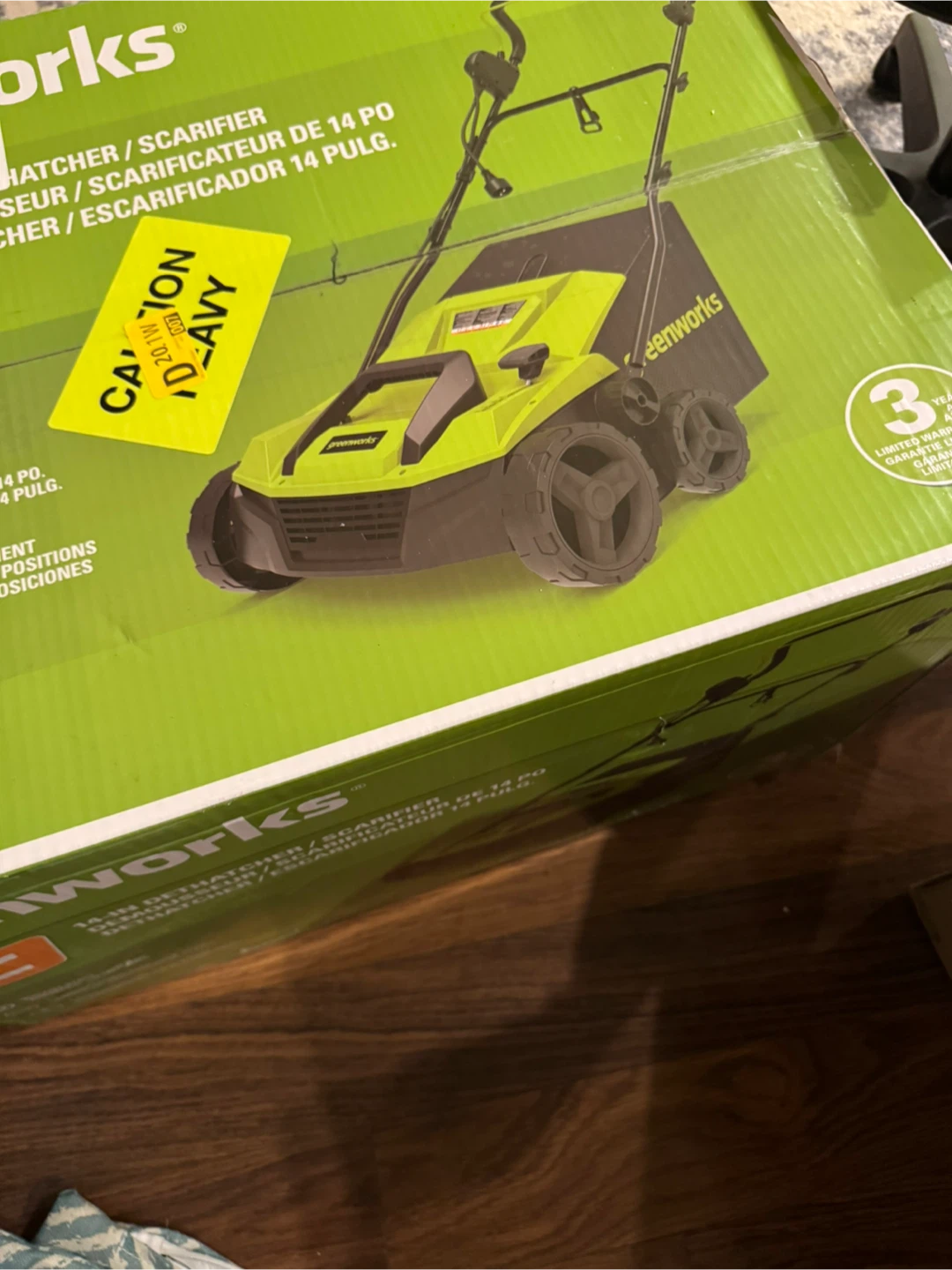 Greenworks 14-Inch Dethatcher/Scarifier - NEW - photo 2