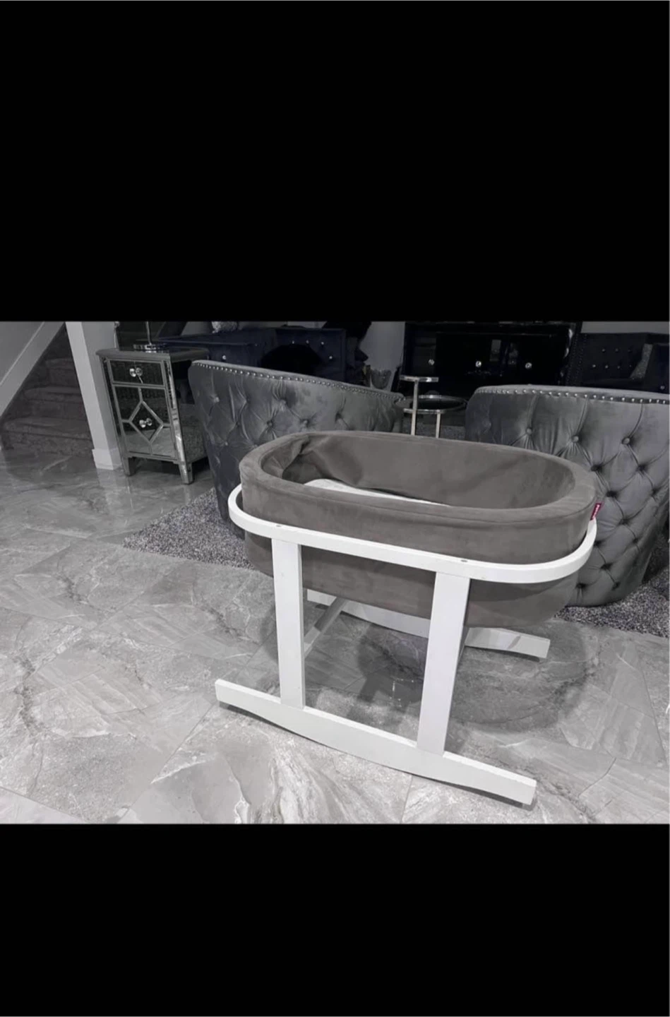 Grey Baby Bassinet - photo 2