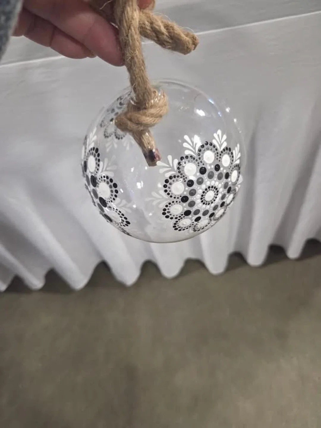 Hand Painted Glass Air Plant Holders