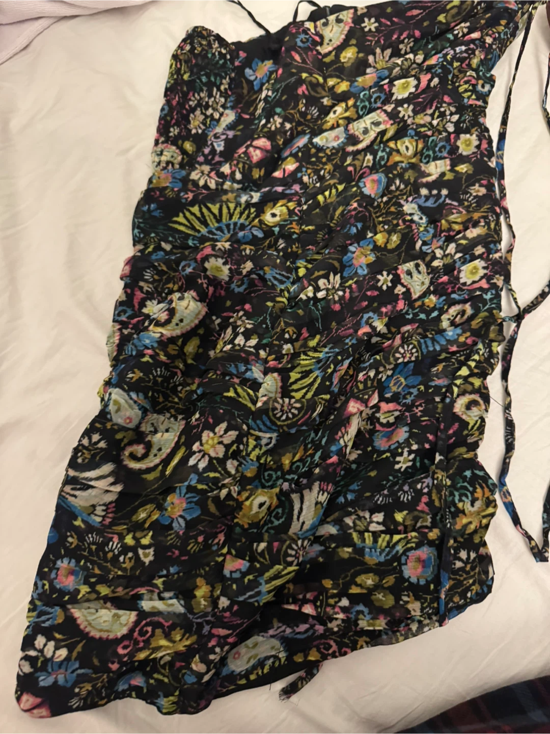 Zara Floral Print Dress halter - photo 3