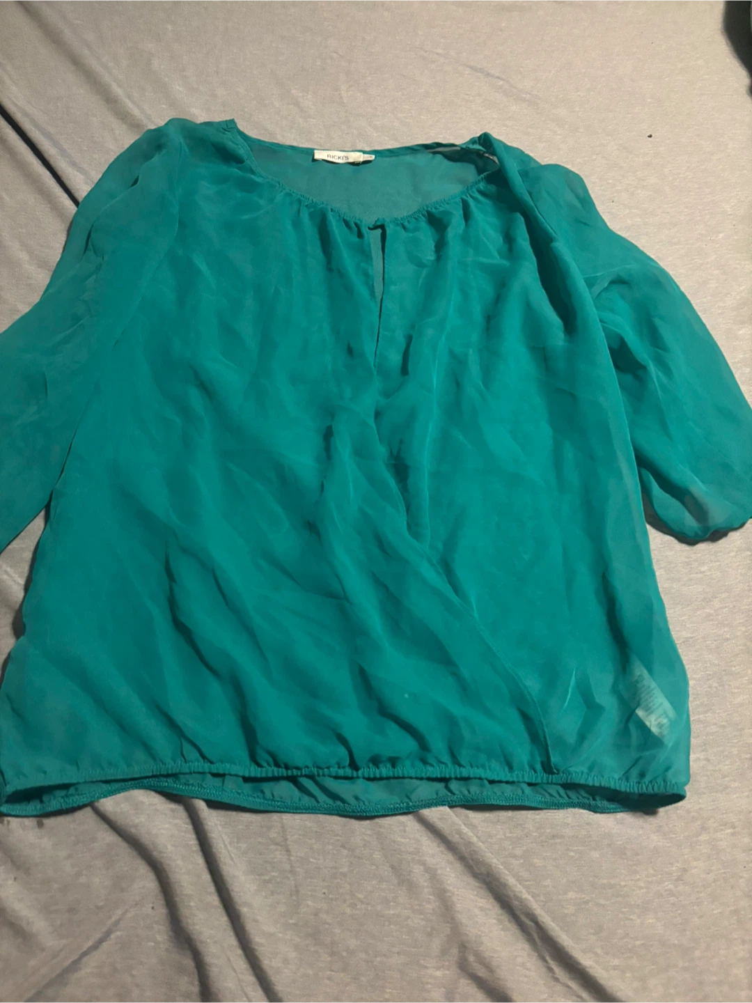Ricki's Green Blouse - Size 8