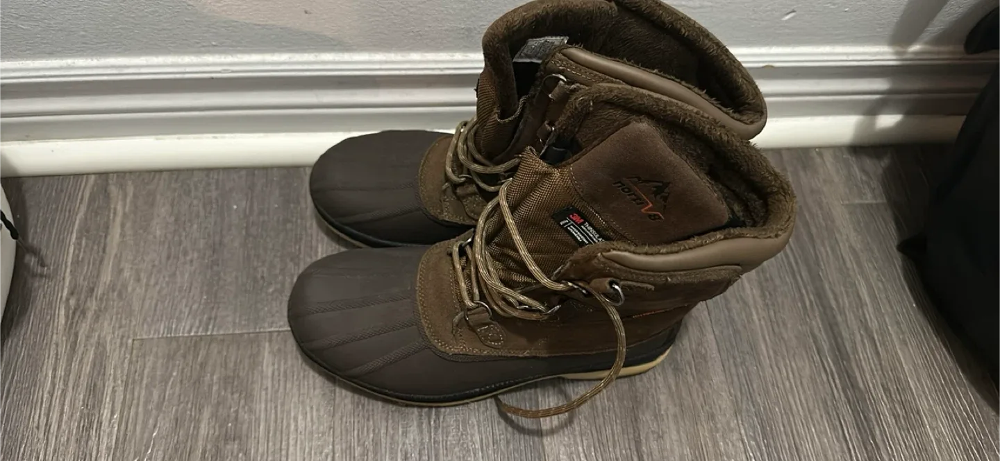 Nortiv 8 Brown Winter Boots - Size 10