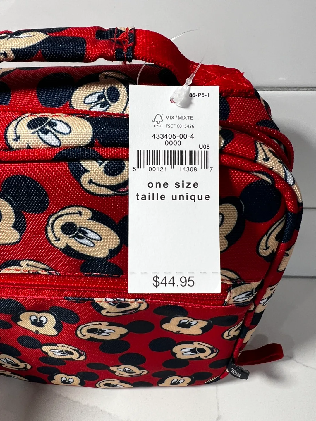 New Gap Kids Mickey Mouse Lunch Bag - One Size