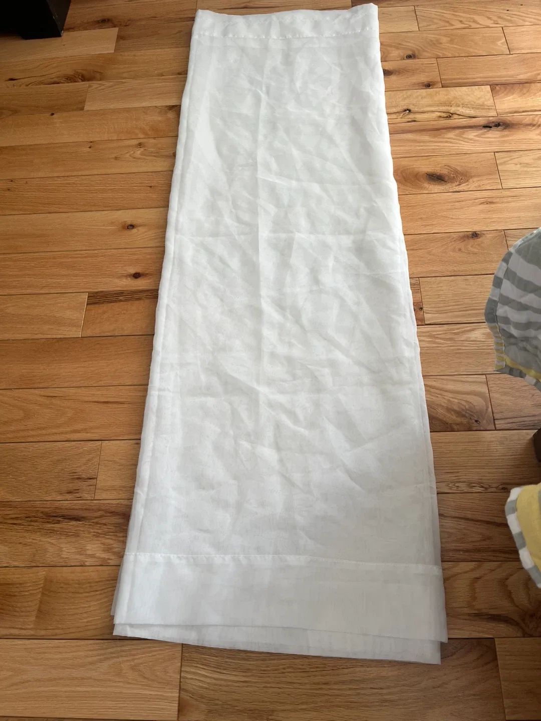 White Sheer Curtain Panel’s set of 2 - 60X45 inches