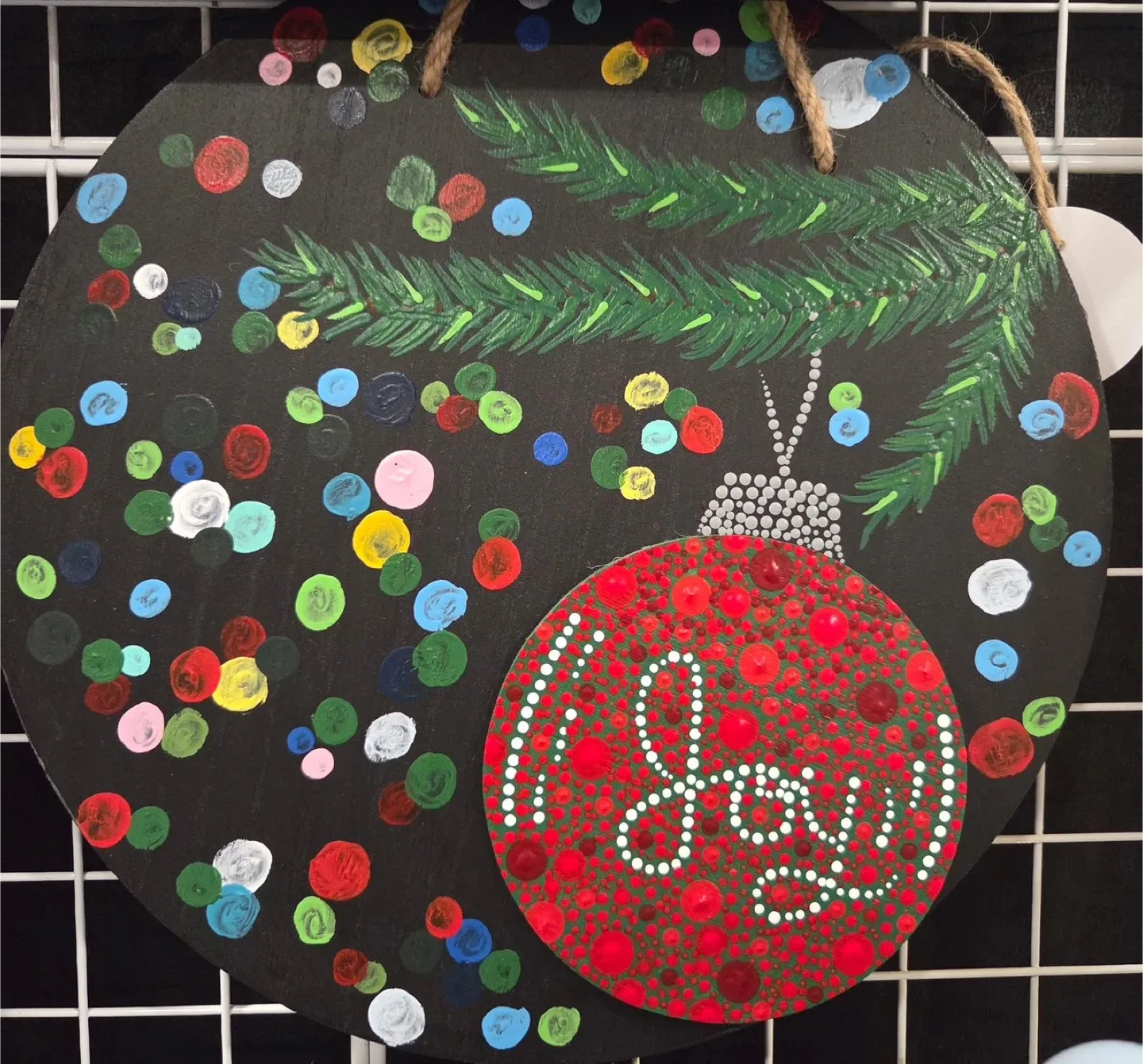 Handmade Holiday Ornament Wall Decor