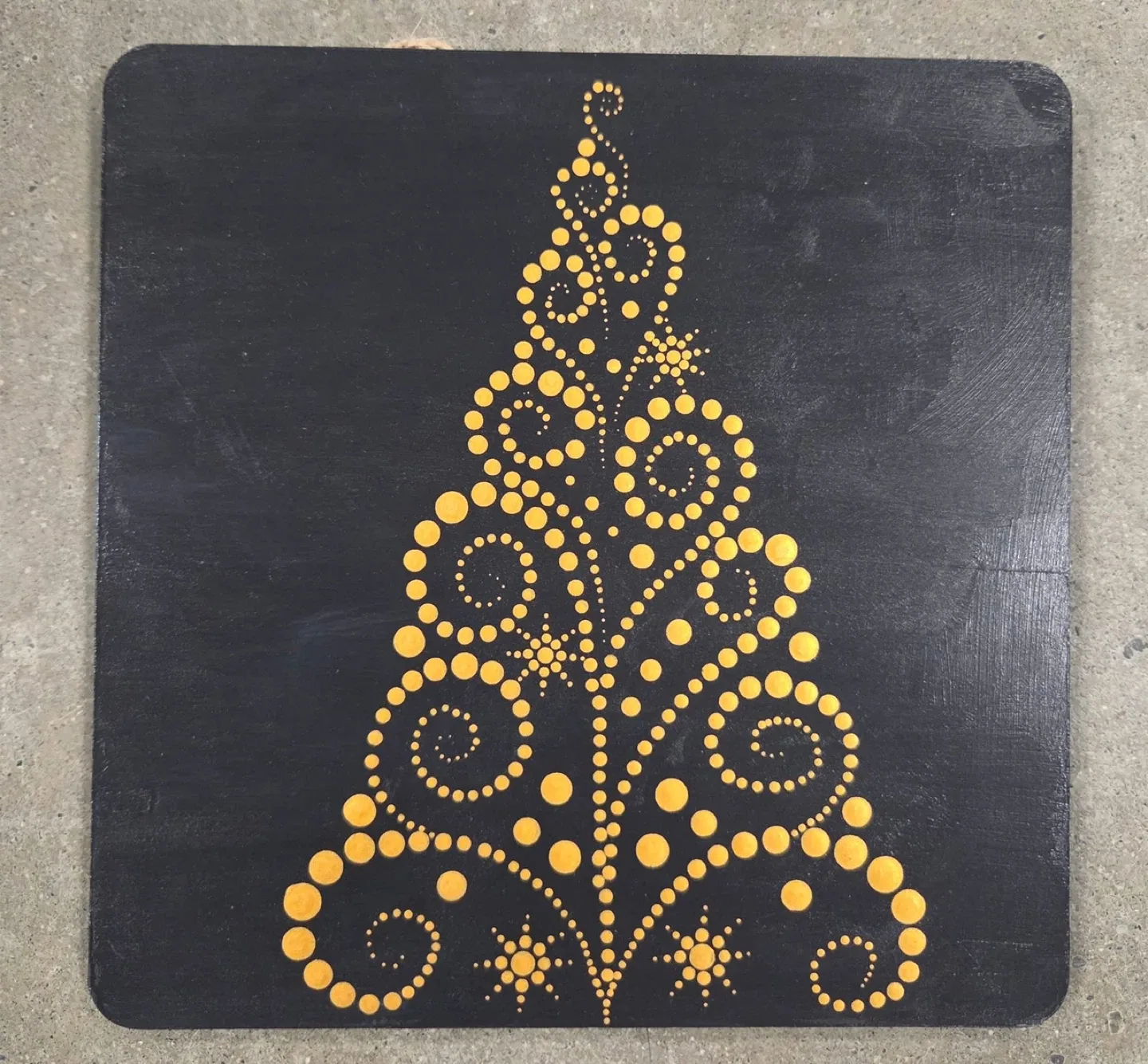 Hand-Painted Christmas Tree Decor