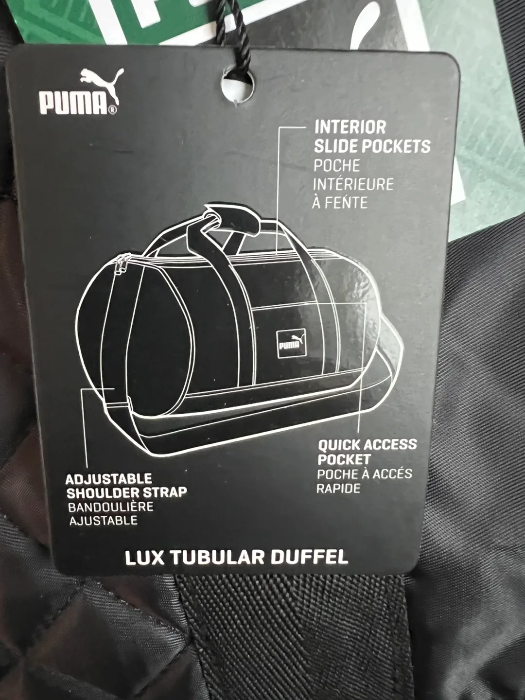 New Puma Lux Tubular Duffle Bag - Black image indicator(3)