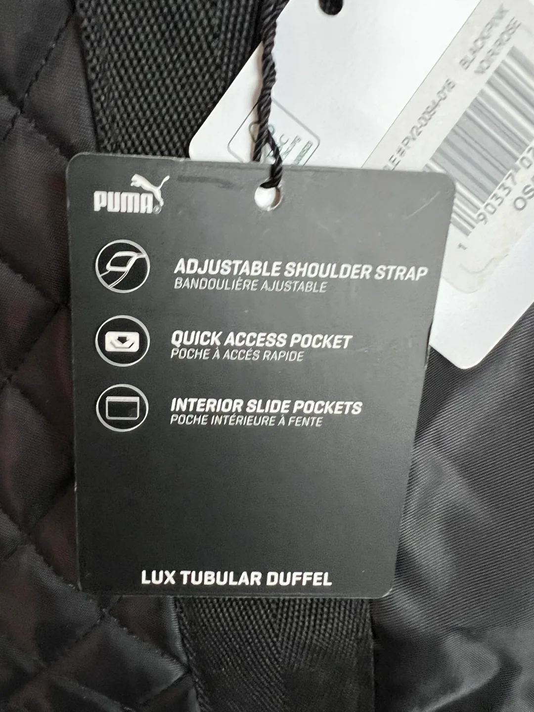 New Puma Lux Tubular Duffle Bag - Black image indicator(4)