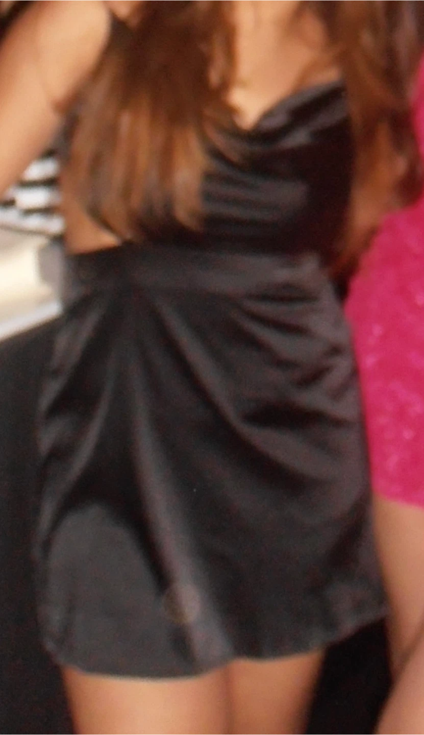 Black Dress satin