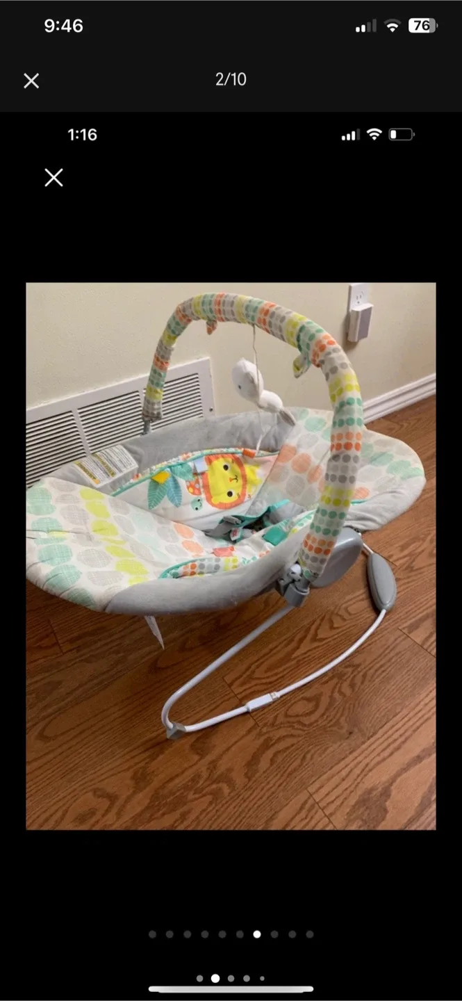 3 Piece Baby Set - Stroller, Bath, Baby Bed Bouncer image indicator(6)