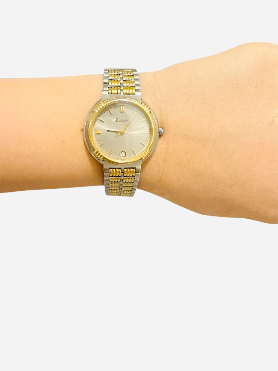 Vintage 1998 Bulova Quartz Men’s Two-Tone Watch