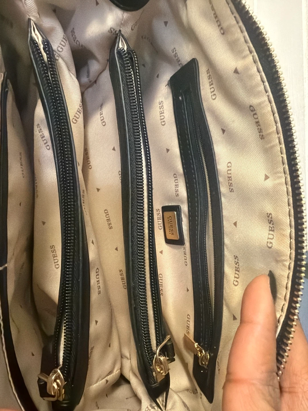 Guess Black Quilted Satchel Bag - photo 2