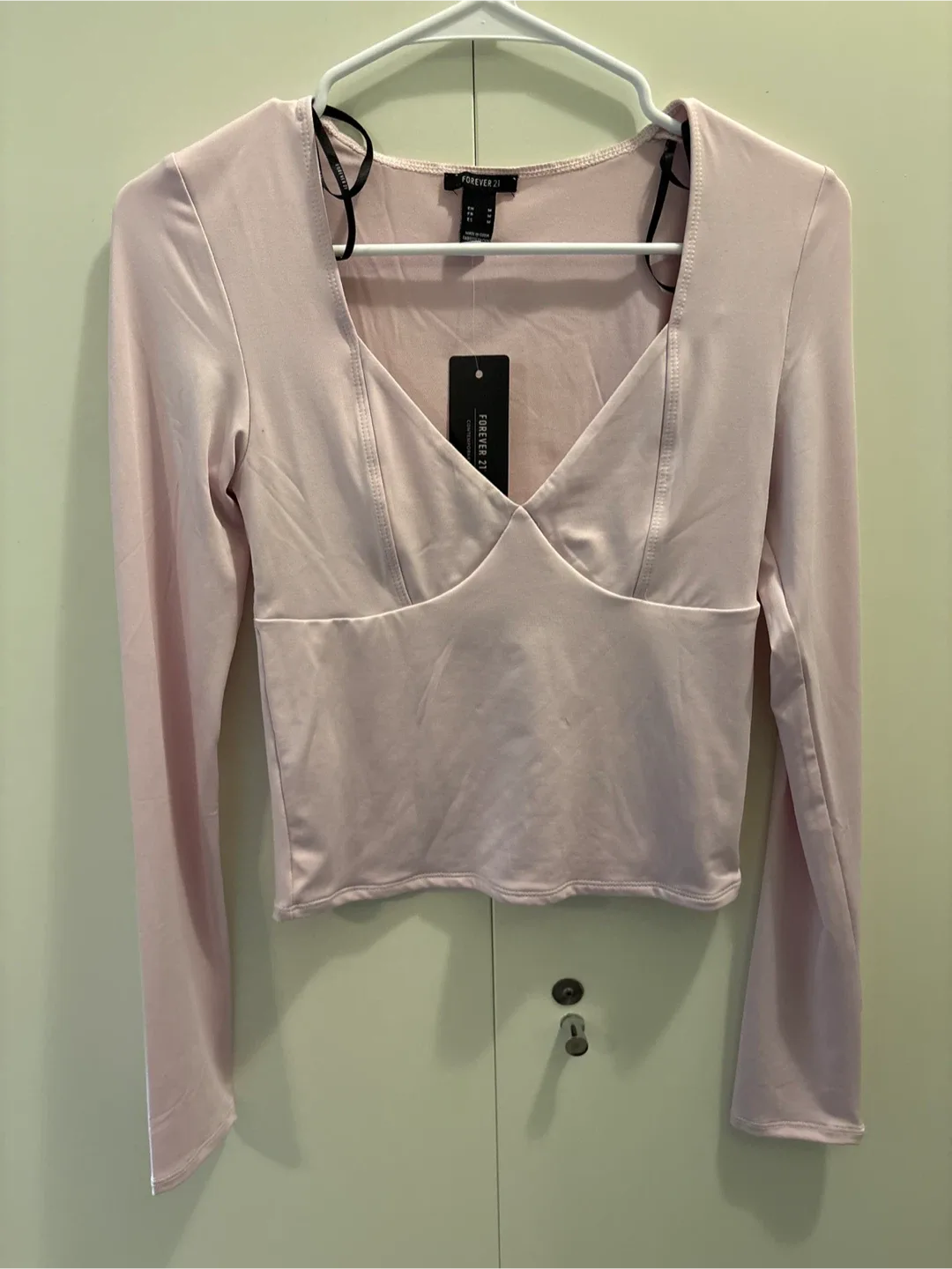 Forever 21 Pink Long Sleeve Top - Size M