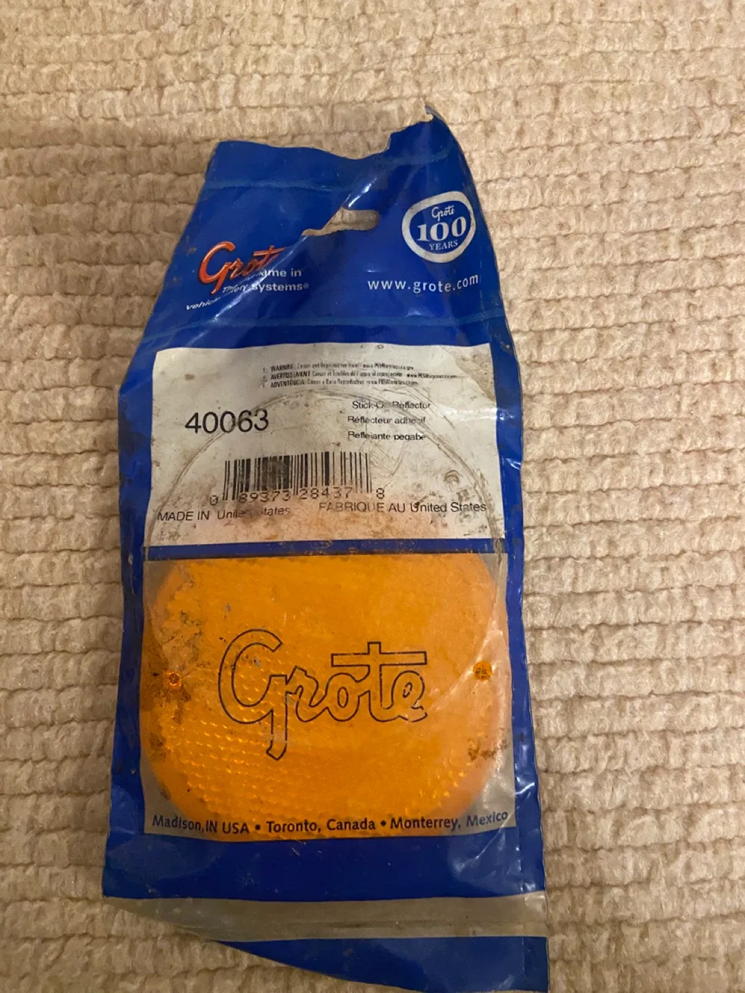 Grote Stick-On Reflector, New