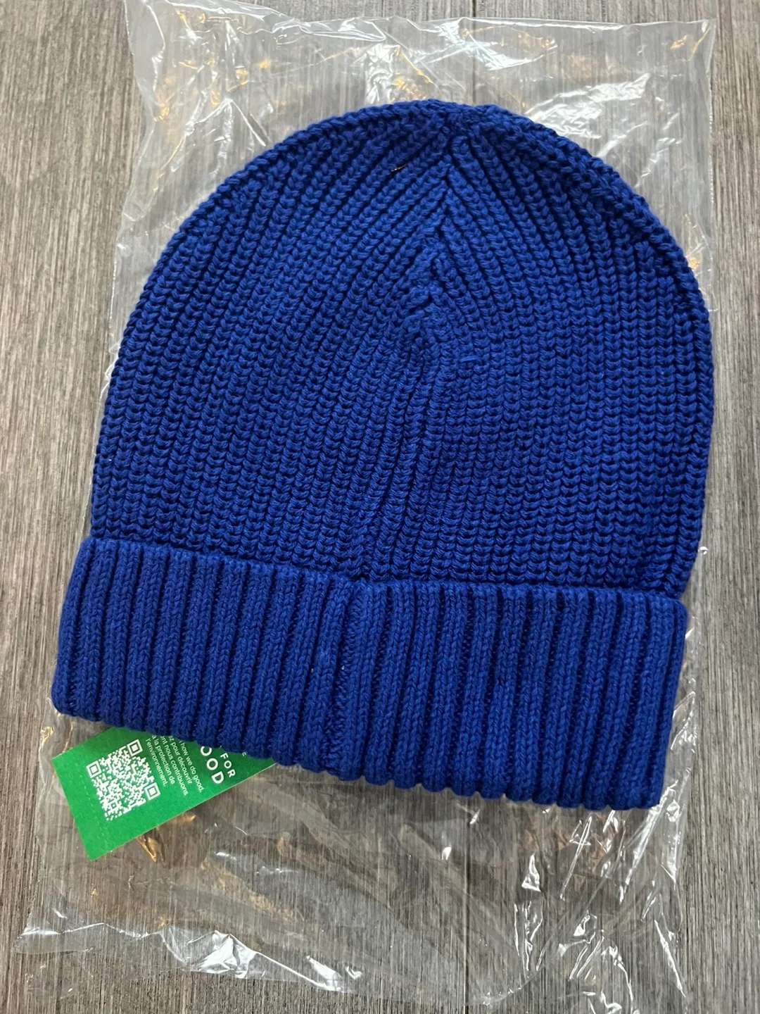 New Gap Baby Blue Knit Beanie 0-6 Months image indicator(2)