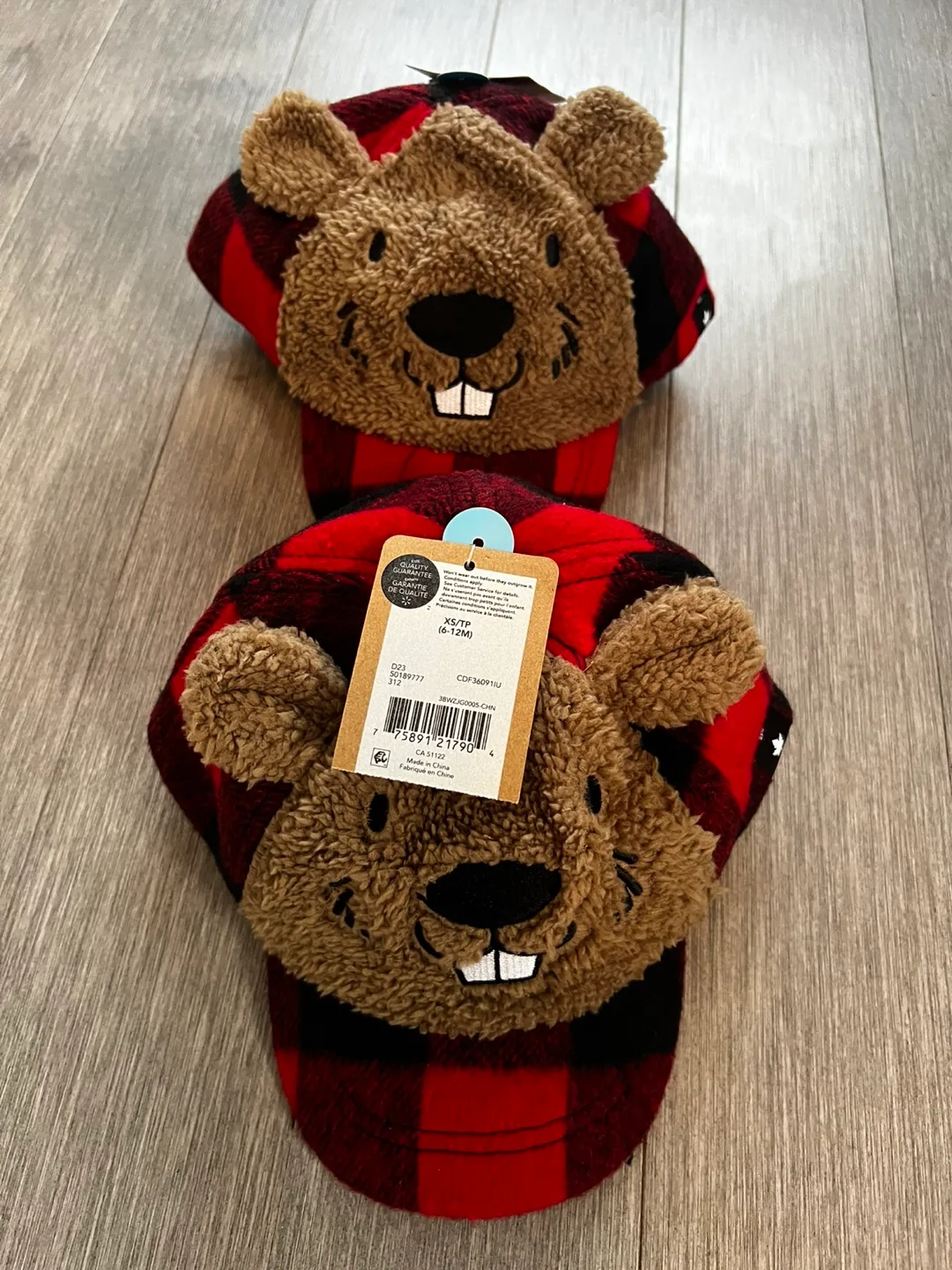 Canadians Kids' Beaver Plaid Caps image indicator(3)