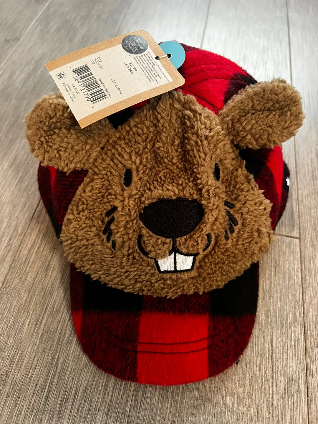 Canadians Kids' Beaver Plaid Caps