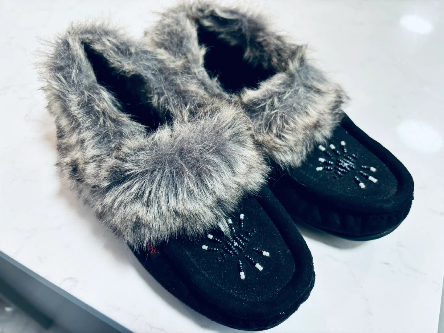 NEW SoftMoc Black Moccasin Slippers (Size 8) - photo 5
