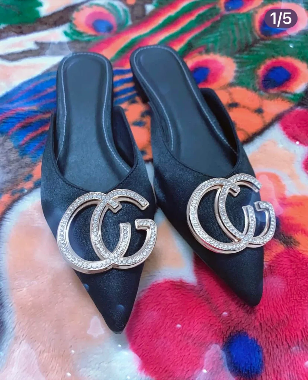 Gucci Black Mules