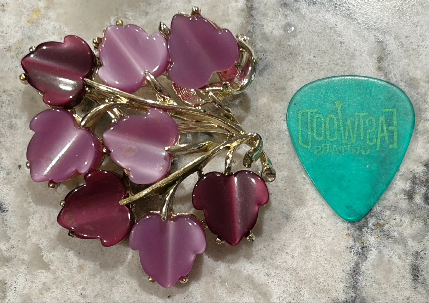 Vintage Purple Floral Brooch/Pin - photo 2