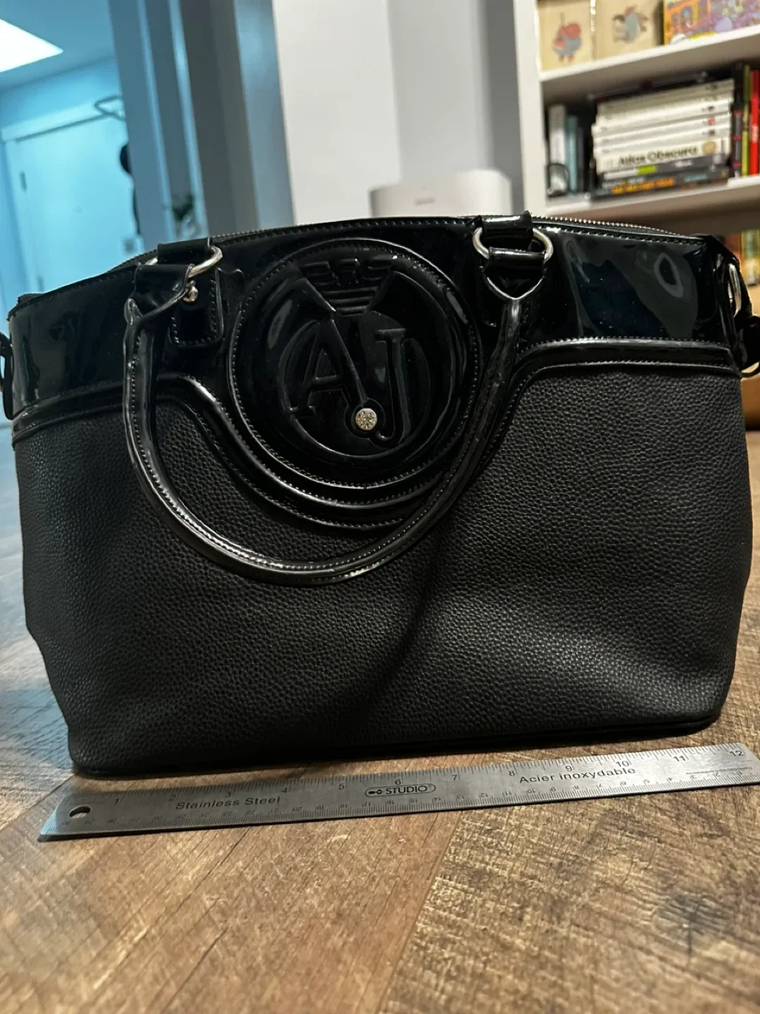 Armani Jeans Black Tote Bag