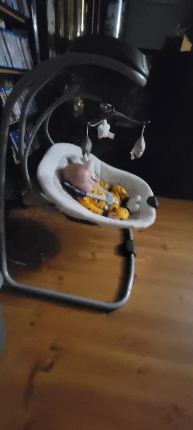 4 Piece Baby Set-High Chair, Stroller, Bath, Baby Rocking Swing image indicator(10)