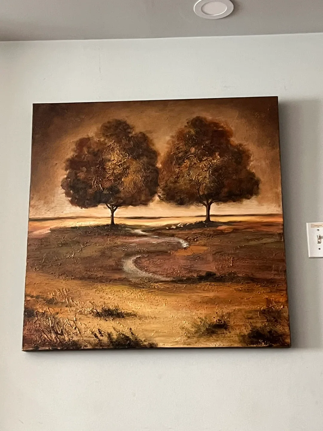 Brown Landscape Painting