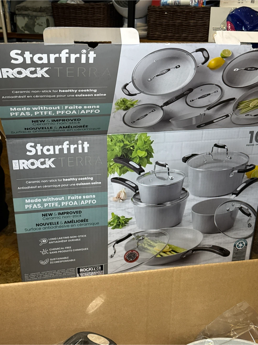 10 piece pots and pan set
