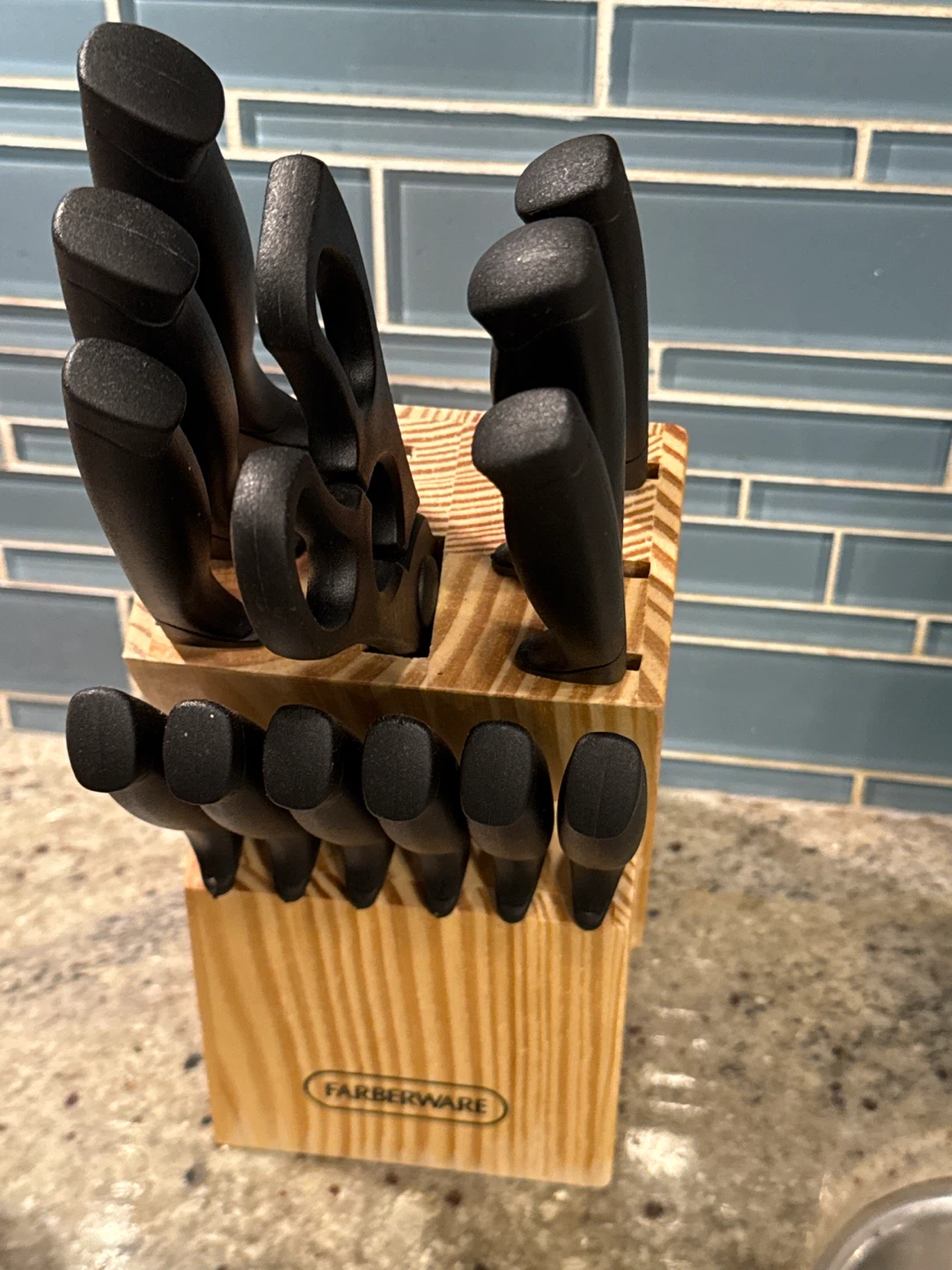 Farberware Knife Set with Wood Block