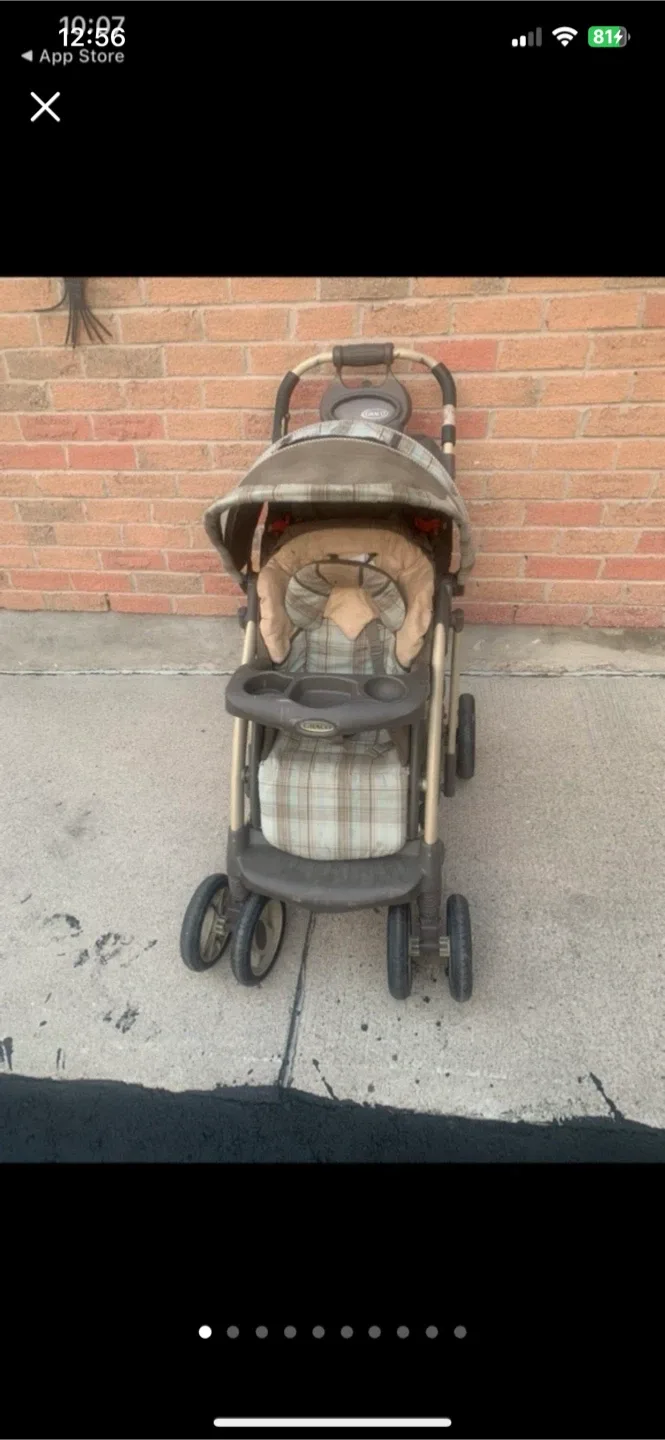 4 Piece Baby Set-High Chair, Stroller, Bath, Baby Rocking Swing image indicator(4)