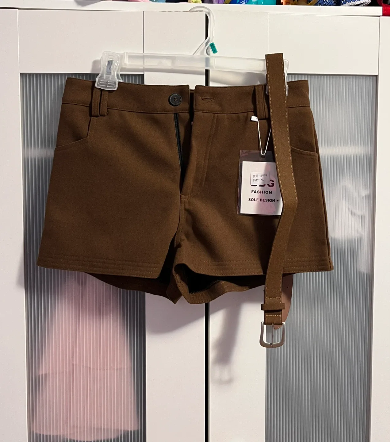 DDG Fashion Brown Shorts - Size XL ( Asian ) Actually Size S