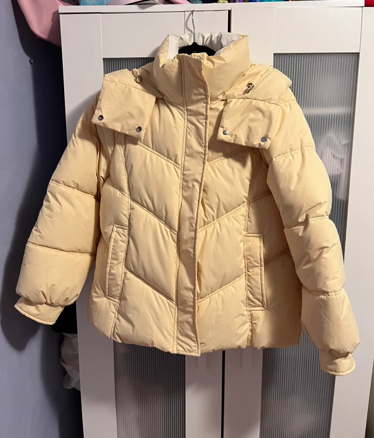 NEW Yellow Puffer Jacket XS