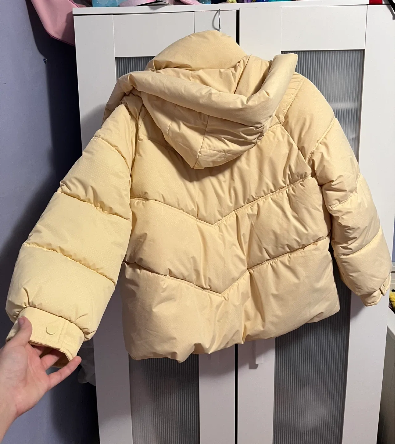 NEW Yellow Puffer Jacket XS image indicator(3)