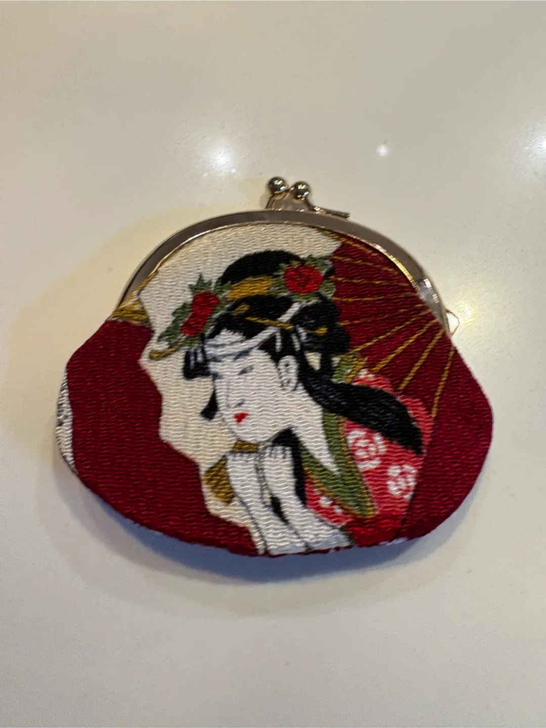 Red Japanese-Style Coin Purse