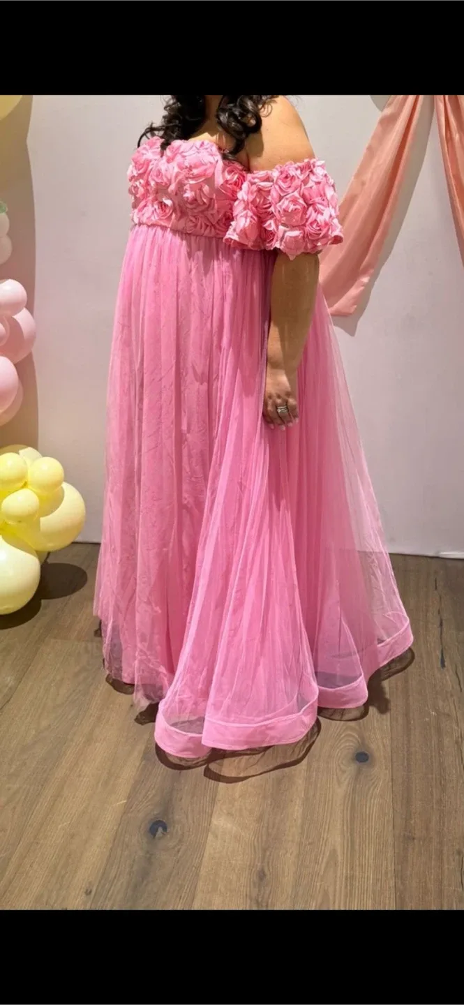 Pink Maternity Dress image indicator(4)