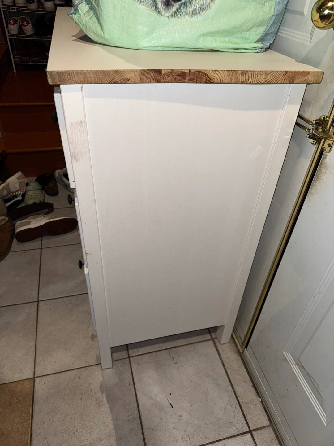 White 3-Drawer Dresser - photo 2