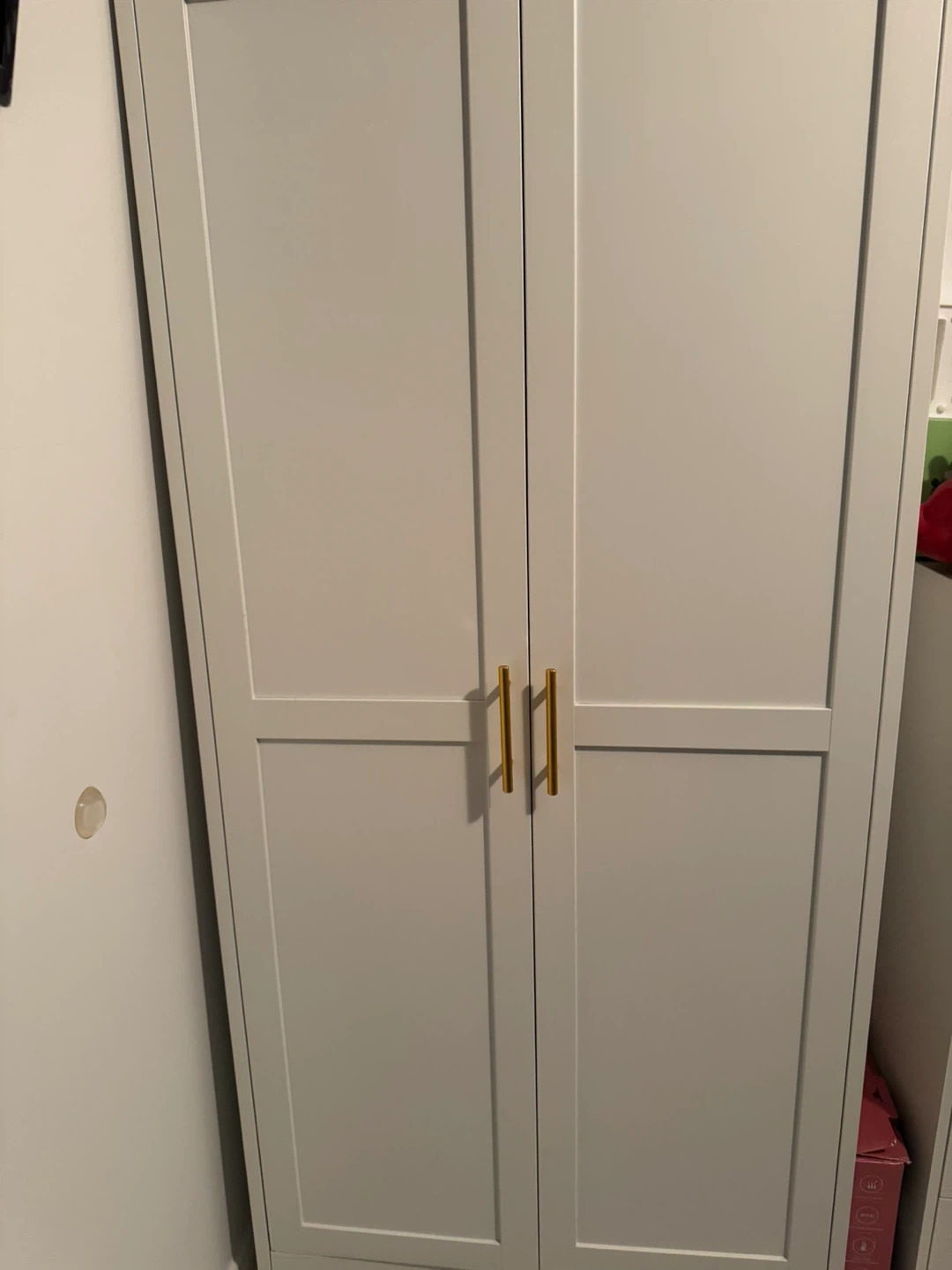 White Wardrobe Closet with Doors